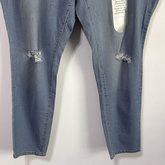 A3 Jeans Plus 22W Classic Skinny Blue Nol 42x29 Casual Stretch Womens NEW - Picture 3 of 10